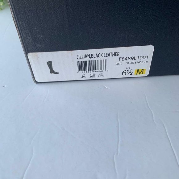 Naturalizer Jillian Tall Riding Boot Black Leather - Picture 8 of 8